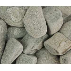 Piatră naturală rotunjită gri deschis, 20 kg