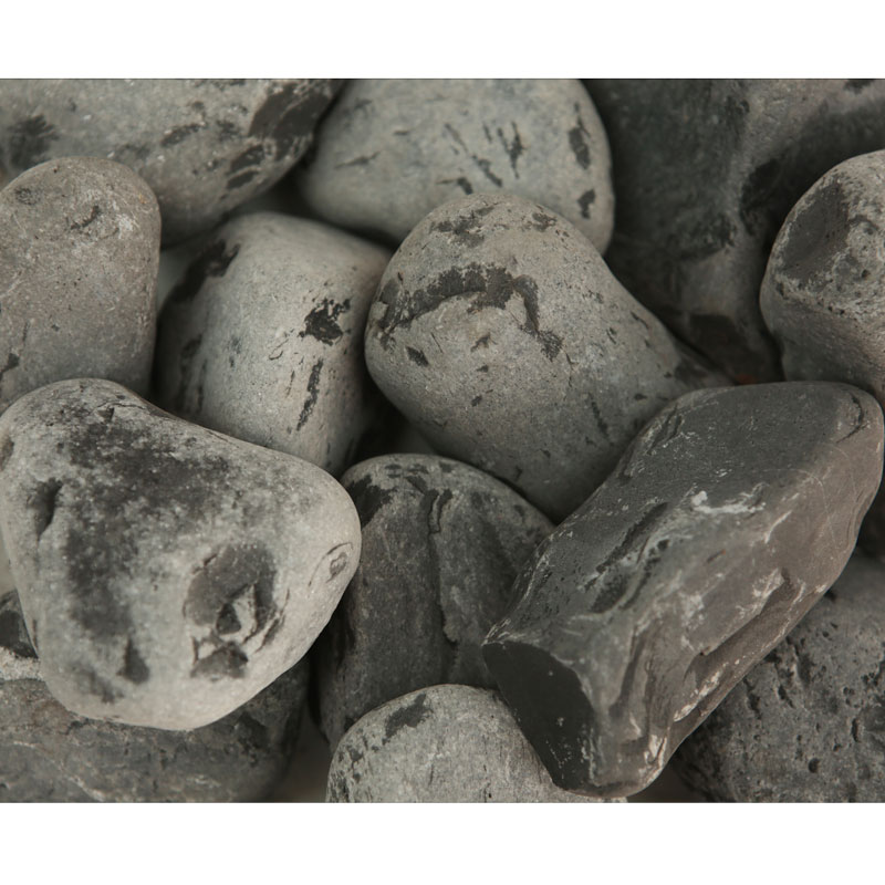 Piatră rotunjită neagră, 25 kg