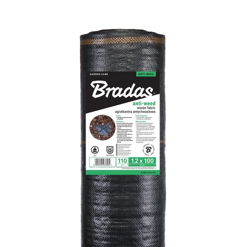 Agrotextil, folie antiburuieni - negru 110g, 0,6 x 100m