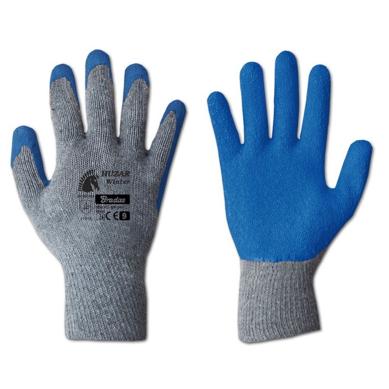 Mănuși de protecție din latex HUZAR WINTER, blister
