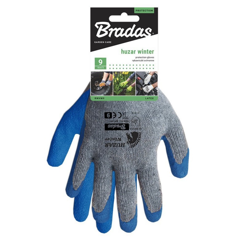 Mănuși de protecție din latex HUZAR WINTER, blister
