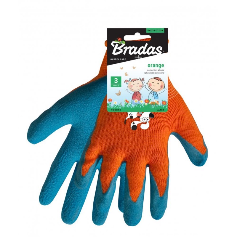 Mănuși de protecție din latex PORTOCALIE