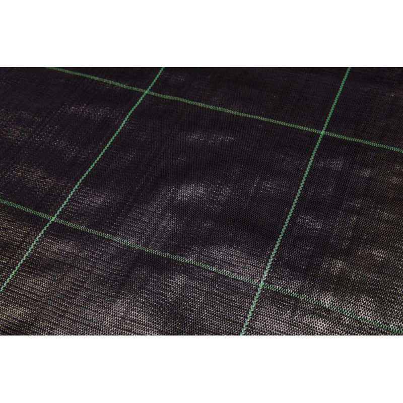 Agrotextil, folie antiburuieni - negru, tip grilă, 100g, 1,1m x 100m