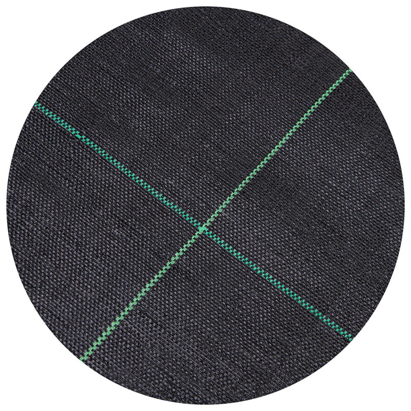 Agrotextil, folie antiburuieni - negru, tip grilă, 100g, 1,1m x 100m