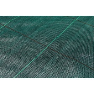 Agrotextil, folie antiburuieni - verde, tip grilă, 130g, 0,6m x 50m
