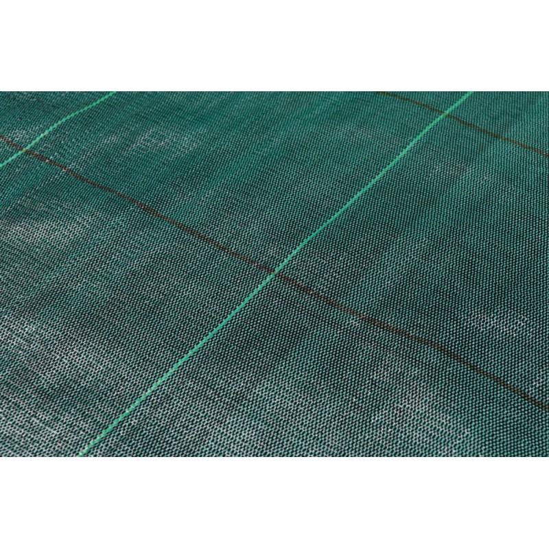 Agrotextil, folie antiburuieni - verde, tip grilă, 130g, 0,8m x 50m
