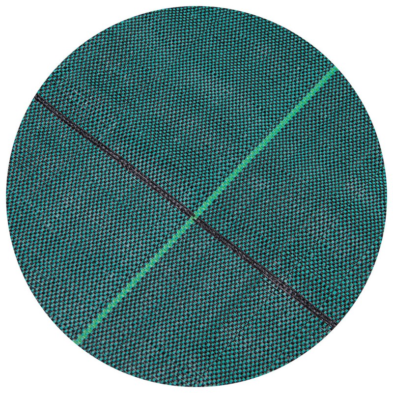 Agrotextil, folie antiburuieni - verde, tip grilă, 130g, 0,8m x 50m