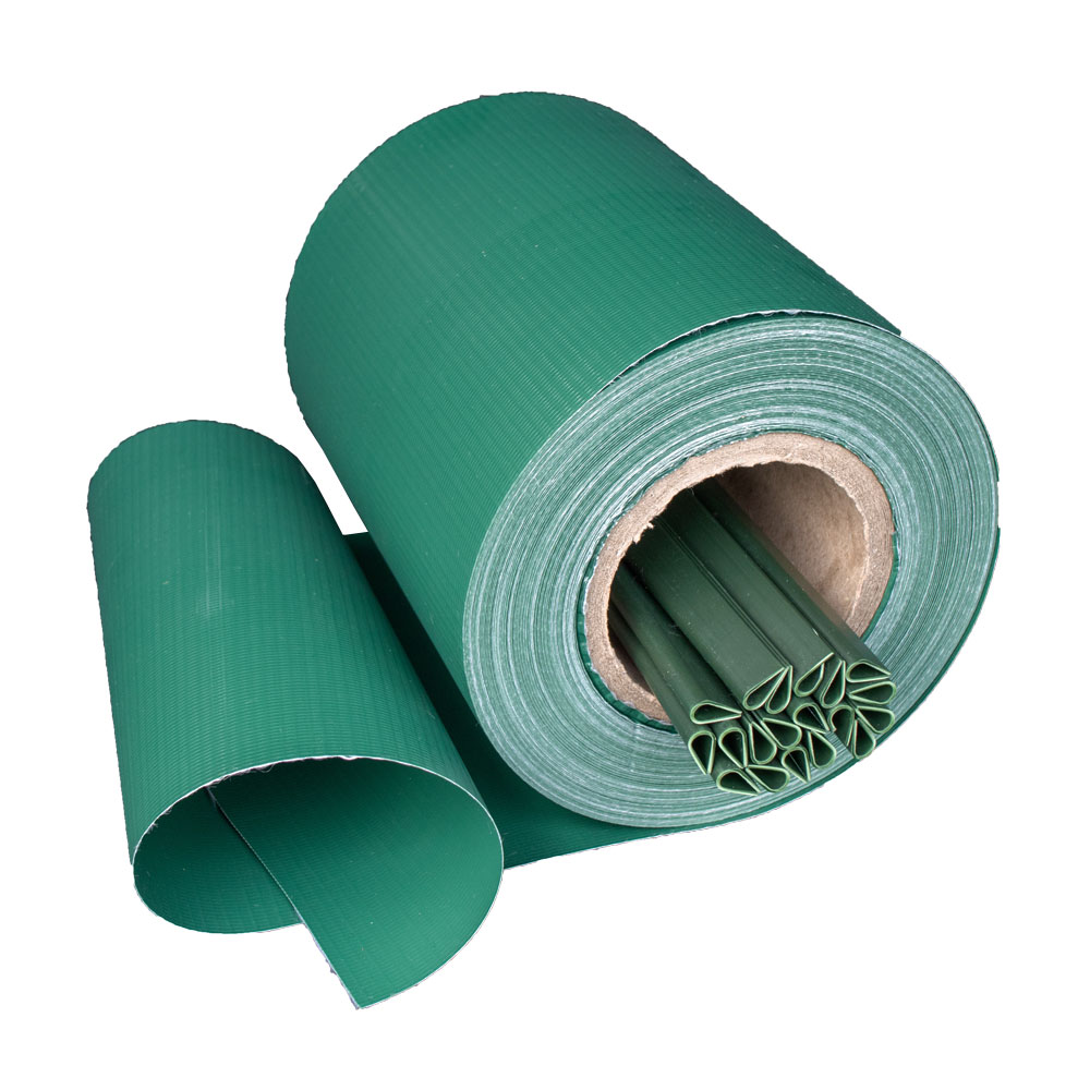 Banda opacizare gard din PVC 19cm x 35m, 450g/m2, Bradas, verde