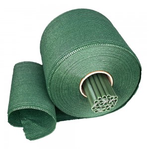 Bandă umbrire gard din PVC 19cm x 36m, 200g/m2, Bradas, verde