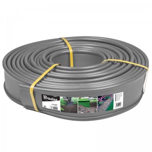 Bandă separatoare de gazon 18m x 12,5cm, gri