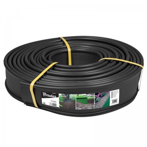 Bandă separatoare de gazon 18m x 12,5cm, negru