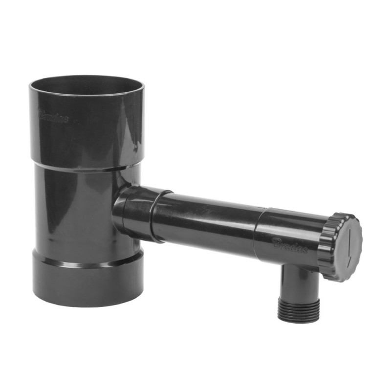 Colector de apa de ploaie, Bradas, plastic, 100mm, grafit