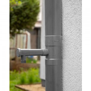 Colector de apa de ploaie, Bradas, plastic, 100mm, gri