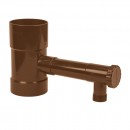 Colector de apa de ploaie, Bradas, plastic, 100mm, maro