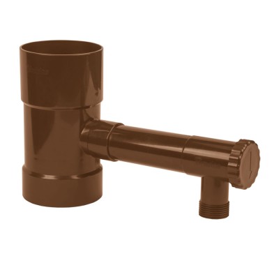 Colector de apa de ploaie, Bradas, plastic, 100mm, maro