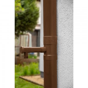 Colector de apa de ploaie, Bradas, plastic, 100mm, maro