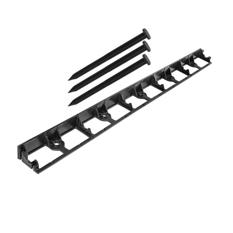 Delimitator gazon grădina 1m x 4,5cm, cu 3 cuie de fixare