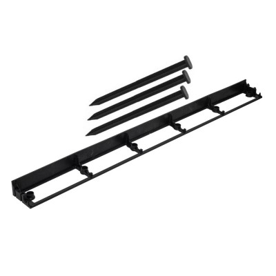 Delimitator gazon grădina Lineo, 1m x 4,5cm, cu 3 cuie de fixare