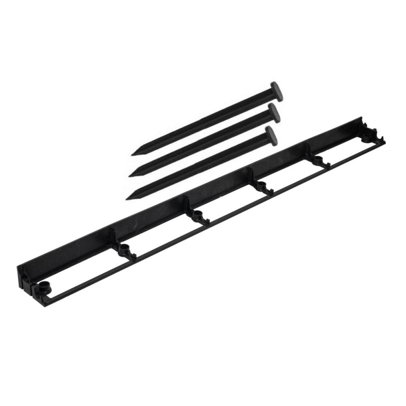 Delimitator gazon grădina Lineo, 1m x 4,5cm, cu 3 cuie de fixare