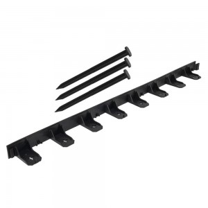 Delimitator gazon grădina Quick-Bord, 1m x 4,5cm, cu 3 cuie de fixare
