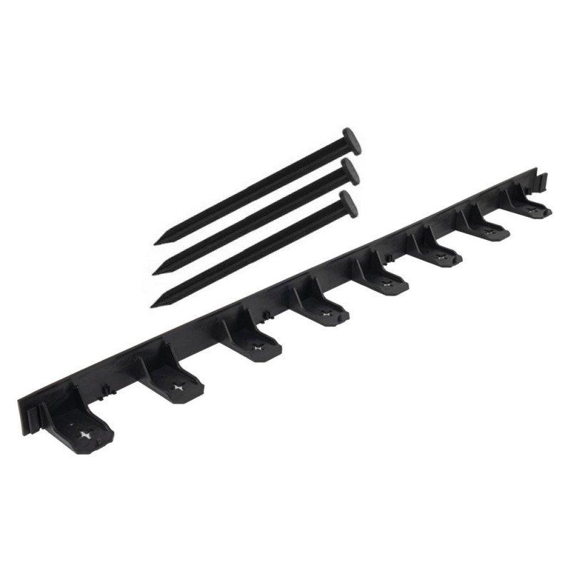 Delimitator gazon grădina Quick-Bord, 1m x 4,5cm, cu 3 cuie de fixare