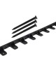 Delimitator gazon grădina Quick-Bord, 1m x 4,5cm, cu 3 cuie de fixare