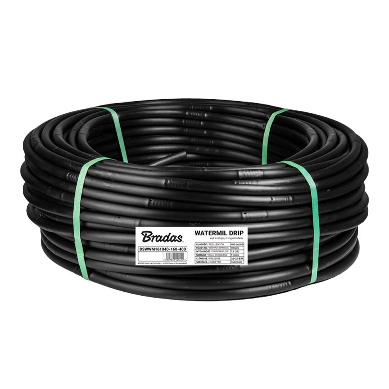 Furtun pentru irigare prin picurare "Waterspot Drip", Bradas, Ø 16mm, L 100m