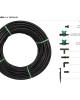 Kit furtun pentru irigare prin picurare, Bradas, Ø 16mm, L 100m