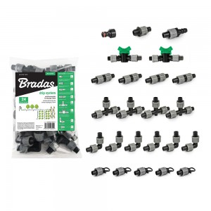 Set cu 24 accesorii pentru banda de picurare de 16 mm