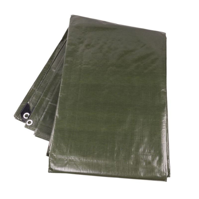 Prelată impermeabilă ARMY GREEN, 160g, 10 × 12m