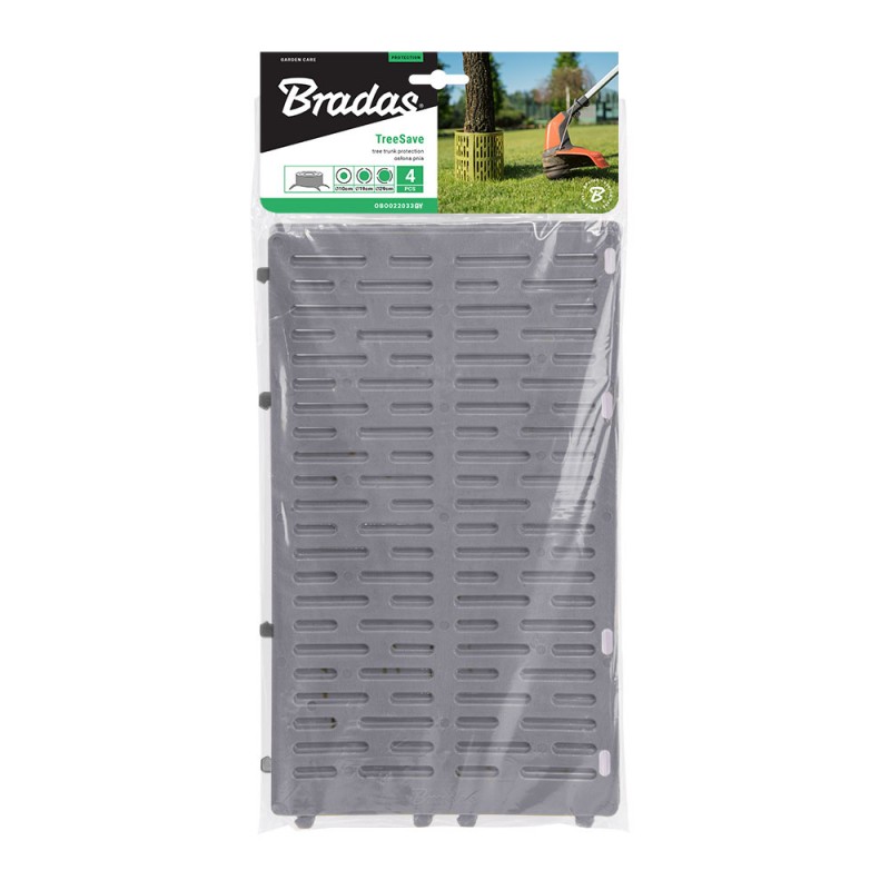 Protecție înaltă pentru trunchiuri de copaci, plastic, 20x33 cm, gri