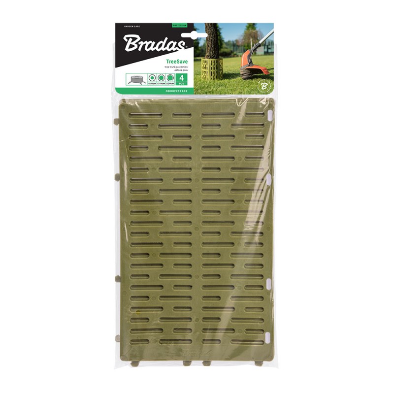 Protecție înaltă pentru trunchiuri de copaci, plastic, 20x33 cm, verde
