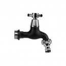 Robinet de grădină Bradas, filet exterior de 3/4" și 3/4", negru