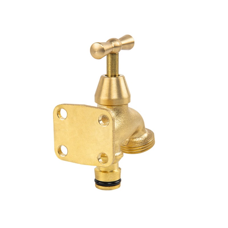Robinet grădină, montaj pe perete, alimentare prin conector rapid furtun