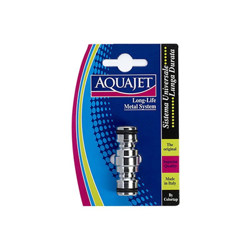 Adaptor imbinare 2 cuple furtun pentru irigatii gradina, cromat