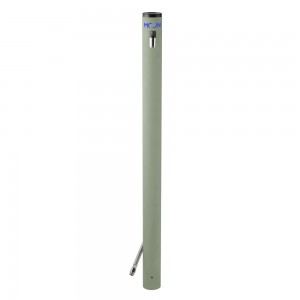 Coloană de apă pentru grădină din aluminiu cu iluminare LED, verde kaki