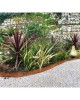 Bordură gazon CORE Edge din oțel, 1m x 10cm, corten