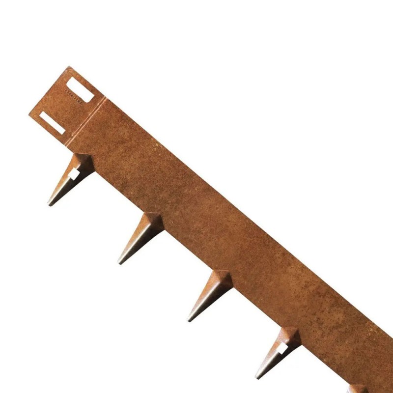 Bordură gazon CORE Edge din oțel, 1m x 15cm, corten