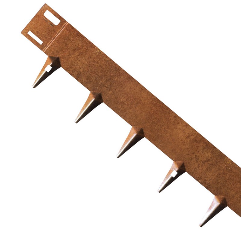 Bordură gazon CORE Edge din oțel, 1m x 10cm, corten