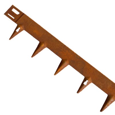 Bordură gazon CORE Edge din oțel, 1m x 6,5cm, corten