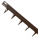 Bordură gazon CORE Edge din oțel, 1m x 6,5cm, maro