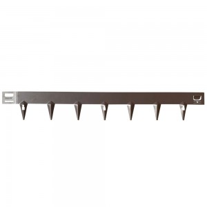 Bordură gazon CORE Edge din oțel, 1m x 6,5cm, maro