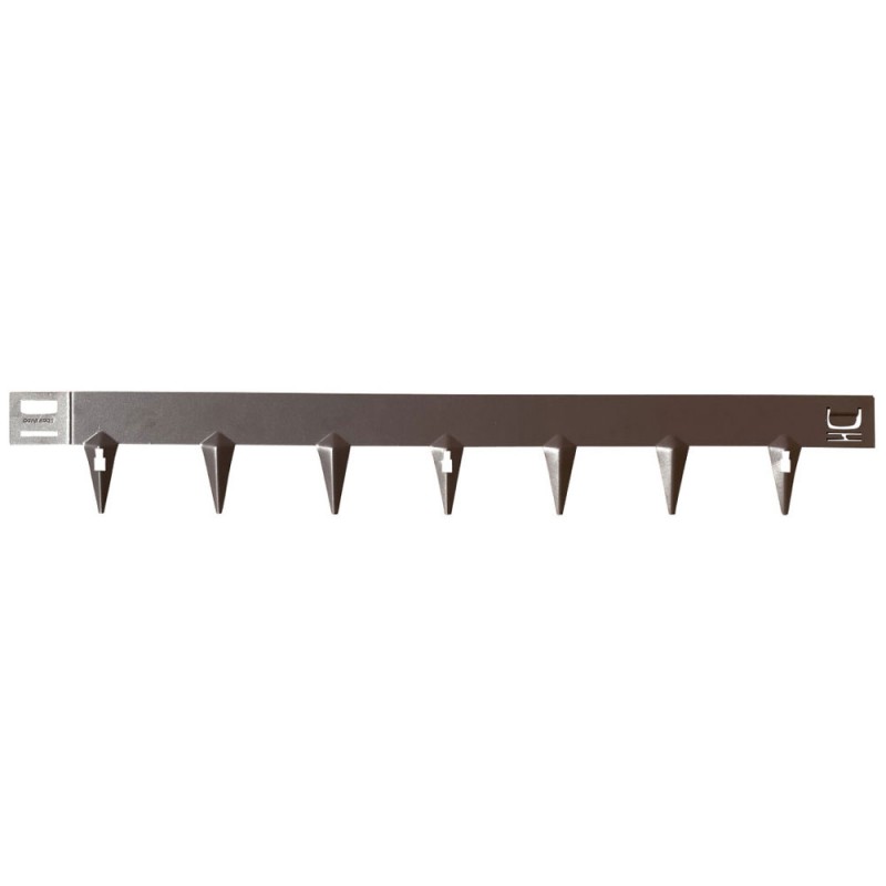 Bordură gazon CORE Edge din oțel, 1m x 6,5cm, maro