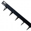 Bordură gazon CORE Edge din oțel, 1m x 6,5cm, negru
