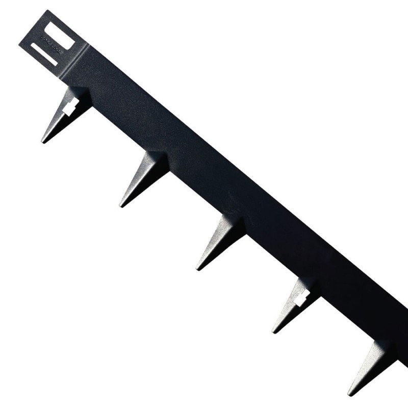 Bordură gazon CORE Edge din oțel, 1m x 6,5cm, negru
