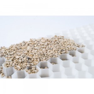 ECCOgravel Covoare de pietriș, 2 cm, alb, 160 x 120 cm