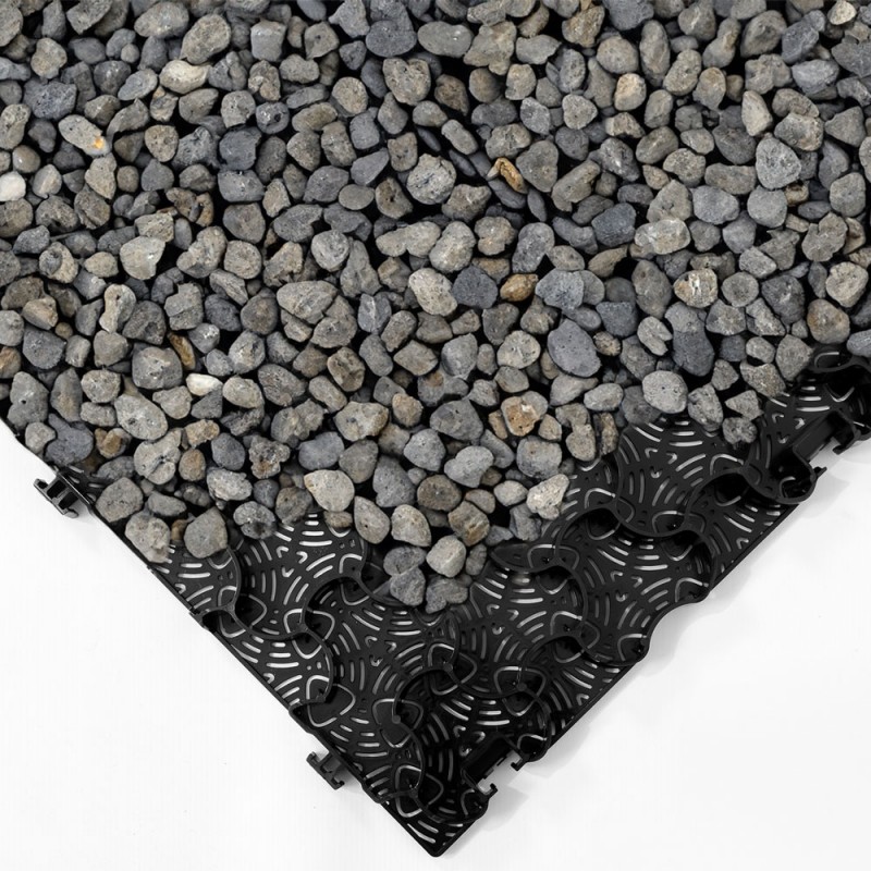 Pavaj ecologic HDPE Ecco Multidal, negru, 113 x 78 cm