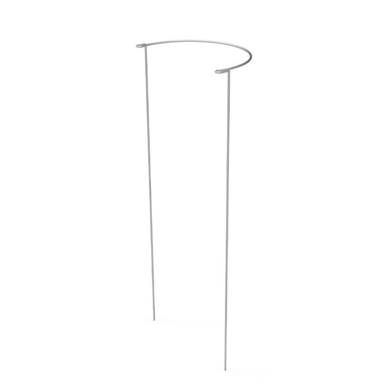 Suport plante grădină, formă semicerc, gri, 100 cm, 1 buc.