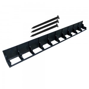 Delimitator gazon grădina 1m x 10cm, cu 3 cuie de fixare