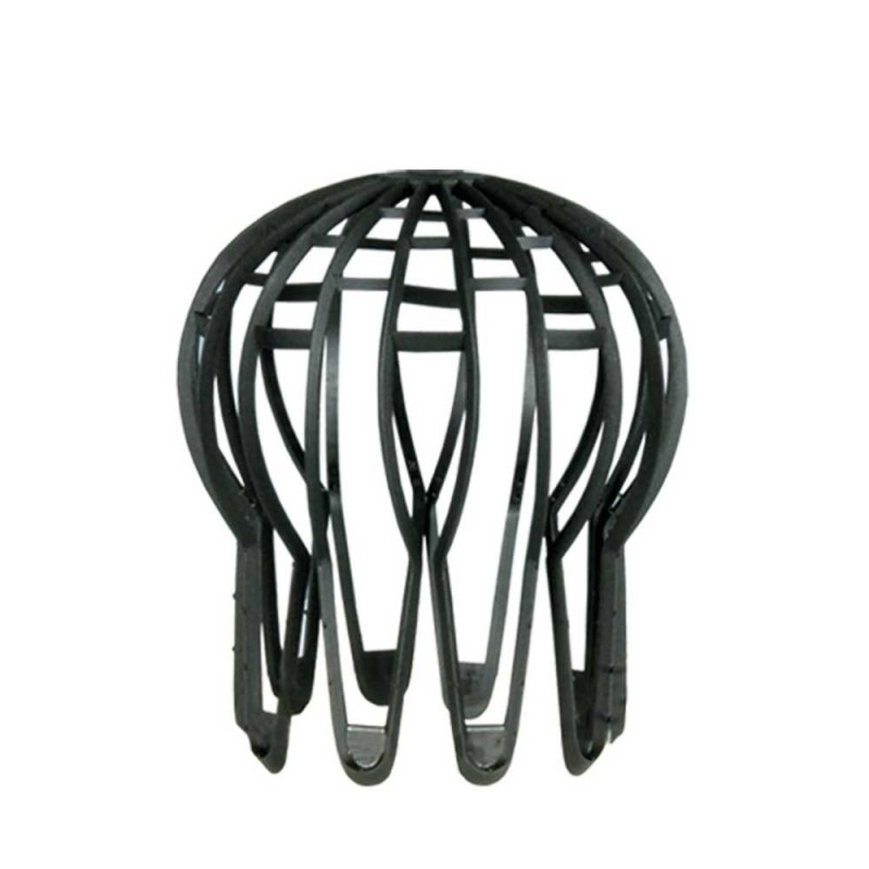 Parafrunzar pentru scurgere jgheab, 90-125 mm, plastic, negru, GardenPlus, 4 buc.